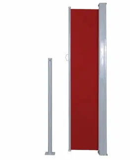 Bočné markízy Zaťahovací bočný markíza 140x300 cm Dekorhome Červená