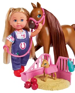 Hračky bábiky SIMBA - Bábika Evička veterinárka Welcome Horse