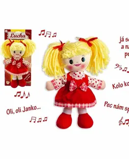 Bábiky a kočíky Teddies Handrová bábika Lucka, 30 cm, slovensky spievajúca 