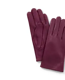 Gloves & Mittens Kožené rukavice, farba bobuľového ovocia
