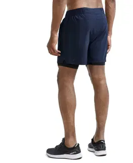 Pánske kraťasy a šortky Pánske šortky CRAFT ADV Essence 2v1 tmavo modrá - XL