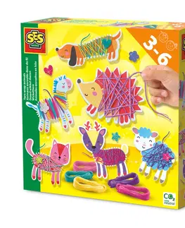 Kreatívne a výtvarné hračky SES - Tvorenie zvieratiek pomocou bavlniek