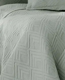 Prikrývky na spanie AmeliaHome Prehoz na posteľ Ophelia sivá, 220 x 240 cm