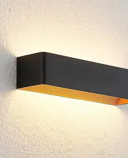 Nástenné svietidlá Arcchio Arcchio Karam nástenná LED, 36,5 cm, čierna