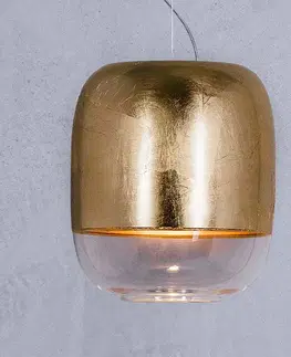 Závesné svietidlá Prandina Prandina Gong S1 závesná lampa, zlatá