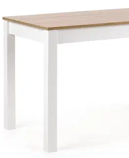 Jedálenské stoly HALMAR Ksawery jedálenský stôl dub sonoma / biela