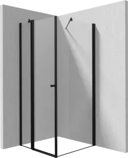Sprchovacie kúty DEANTE/S - Sprchovací kút pevná stena 140, výklopné dvere 100 KTSUN43P+KTS_N34P KERRIA/0496