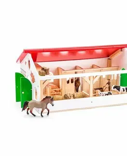 Drevené hračky Woody Veľká hospodárská budova, 60 x 39 x 30,5 cm
