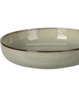 Taniere EH Porcelánový hlboký tanier pr. 20 cm, zelená