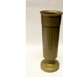 Dekoratívne vázy BESOP - Váza na hrob 35cm záťaž zlatá