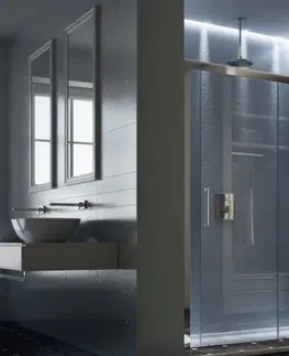 Sprchovacie kúty Sprchové dvere HOPA MAYA - Farba rámu zásteny - Hliník leštený, Rozmer A - 100, Smer zatváranie - Univerzálny Ľavé / Pravé, Výplň - Acidato bezpečnostné sklo - 6 mm BLMA100CM