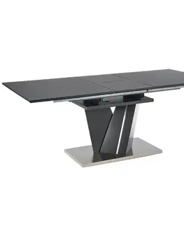 Stoly v podkrovnom štýle Rozkladací stôl Salvador 160/200x90cm Tmavé Popolavý/Tmavé Popolavý
