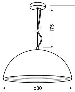 Kuchynské linky Závesná lampa AMALFI 1xE27 Candellux 40 cm