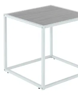 Konferenčné stolíky Príručný stolík, dub/biela, JAKIM TYP 2 NEW