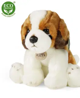 Plyšové hračky RAPPA - Plyšový pes bernardín sediaci 26 cm ECO-FRIENDLY
