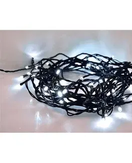 Vianočné dekorácie Solight Vianočná reťaz 100 LED studená biela, 10 m