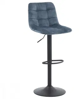 Barové stoličky Barová stolička AUB-711 Autronic Modrá
