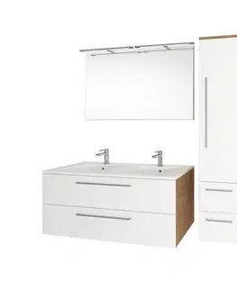 Kúpeľňový nábytok MEREO - Bino, kúpeľňová skrinka s keramickým umývadlom 61 cm, biela CN660