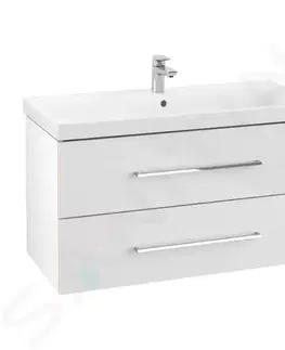 Kúpeľňa VILLEROY & BOCH - Avento Umývadlová skrinka, 980x514x452 mm, 2 zásuvky, Crystal White A89200B4