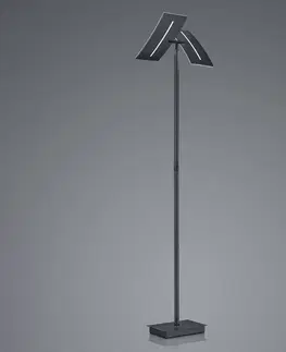 Stojacie lampy HELL LED stojacia lampa Dual CCT, stmievateľná, čierna