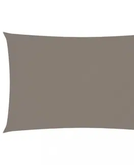 Stínící textilie Tieniaca plachta obdĺžniková 2,5 x 5 m oxfordská látka Dekorhome Sivohnedá taupe