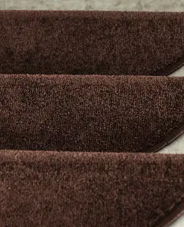 Koberce a koberčeky Kobercové nášľapy na schody Eton 24 x 65 cm - farba hnedá
