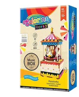 Kreatívne a výtvarné hračky PATIO - Colorino HOBBY Music Box Merry go round