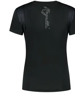 Dámske trička Dámske funkčné tričko Rogelli Core reflexné čierne ROG351369 S