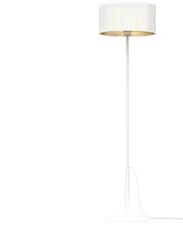 Lampy  Stojacia lampa LOFT SHADE 1xE27/60W/230V biela/zlatá 