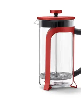 Coffee Makers & Espresso Machines Kanvica french press 800 ml, červená