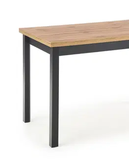 Jedálenské stoly HALMAR Cobalt jedálenský stôl dub wotan / čierna