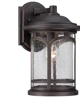 Vonkajšie nástenné svietidlá QUOIZEL Vonkajšie nástenné svietidlo Marblehead výška 37cm