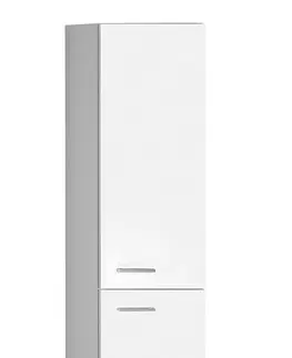 Kúpeľňa AQUALINE - ZOJA/KERAMIA FRESH skrinka vysoká 30x140x25cm, biela 51155