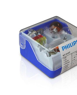 Žiarovky Philips Philips 55007SKKM - Sada náhradných autožiaroviek H7/H1 12V 