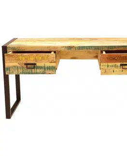 Písacie a pracovné stoly Písací stôl 160x76x70 Retro recyklované mango