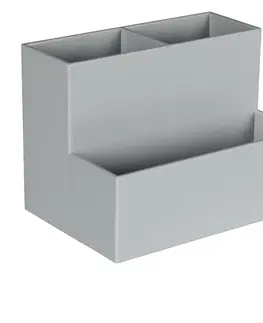 Kúpeľňové doplnky Organizér ines 13x9x9cm šedý