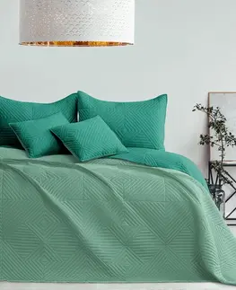Prikrývky na spanie AmeliaHome Prehoz na posteľ Softa green - jadegreen, 220 x 240 cm