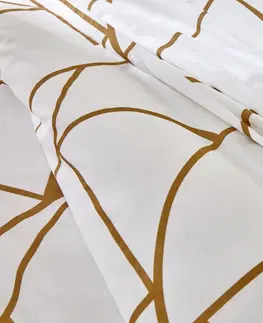 Bavlnené Posteľná bielizeň Geoffroy s grafickým dizajnom, bavlna
