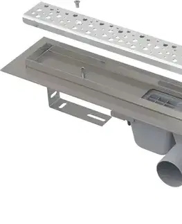 Sprchovacie kúty Alcadrain Podlahový žľab Antivandal s roštom APZ11-850M APZ11-850M