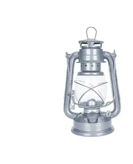 Záhradné lampy Brilagi Brilagi - Petrolejová lampa LANTERN 24,5 cm strieborná 