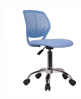 Kancelárske stoličky Kancelárska stolička SELVA Tempo Kondela Biela / modrá