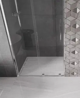 Sprchovacie kúty MEXEN/S - Velár posuvné sprchové dvere 90, transparent, chróm 871-090-000-01-01
