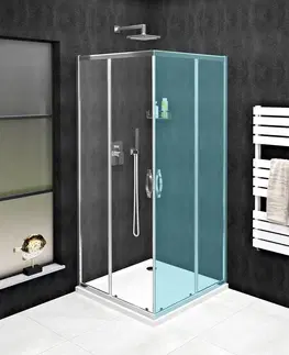 Sprchovacie kúty GELCO - SIGMA SIMPLY sprchové dvere posuvné pre rohový vstup 1100 číre sklo GS2111