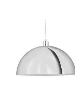 Závesné svietidlá Aluminor Aluminor Dome závesné svietidlo, Ø 50 cm, chróm