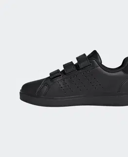 detské tenisky Detské tenisky Adidas Advantage na suchý zips čierne