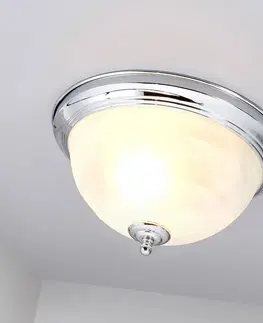 Stropné svietidlá Lindby Kúpeľňové stropné svietidlo Corvin chrómovej farby