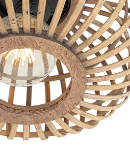 Stropne svietidla Orientálne stropné svietidlo bambus - Amira