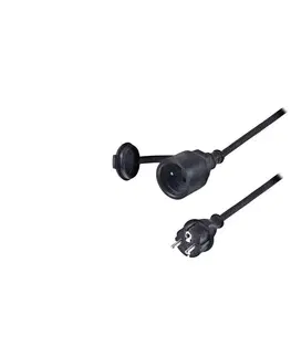 Predlžovacie káble  predlžovací kábel PS30 5m černý