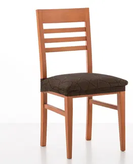 Poťahy na stoličky Súprava 2 žakárových pružných poťahov na stoličke so vzorom hadej kože