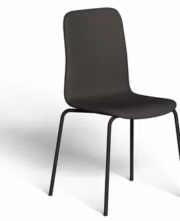 Stoličky do obývačky Stolička VAPAA HB čalúnený  čierna